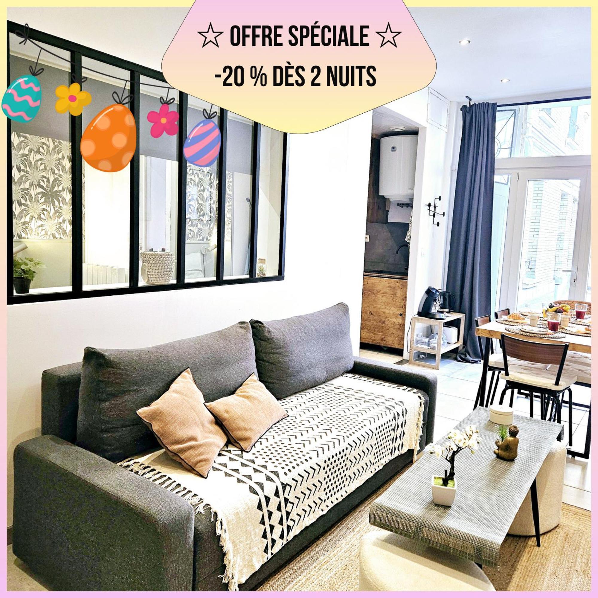 Refuge Urbain - Ideal Pro, Familles & Amis - Le Calme En Hypercentre - Wifi Haut Debit - Netflix - Machine A Laver - Gare, Cathedrale, Commerces, Restaurants & Transports En Commun A Moins De 10 Minutes A Pied Reims Zewnętrze zdjęcie